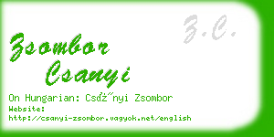 zsombor csanyi business card